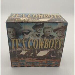 TV’s Cowboys Old Western VHS Box Set 7 vhs Video Cassette Vintage Movies